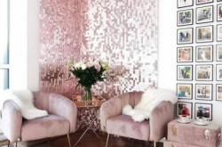 beauty salon Photo zone, panels with sequins, SolaAir