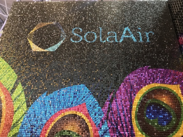 sequins sign, sequins ad, SolaAir technology